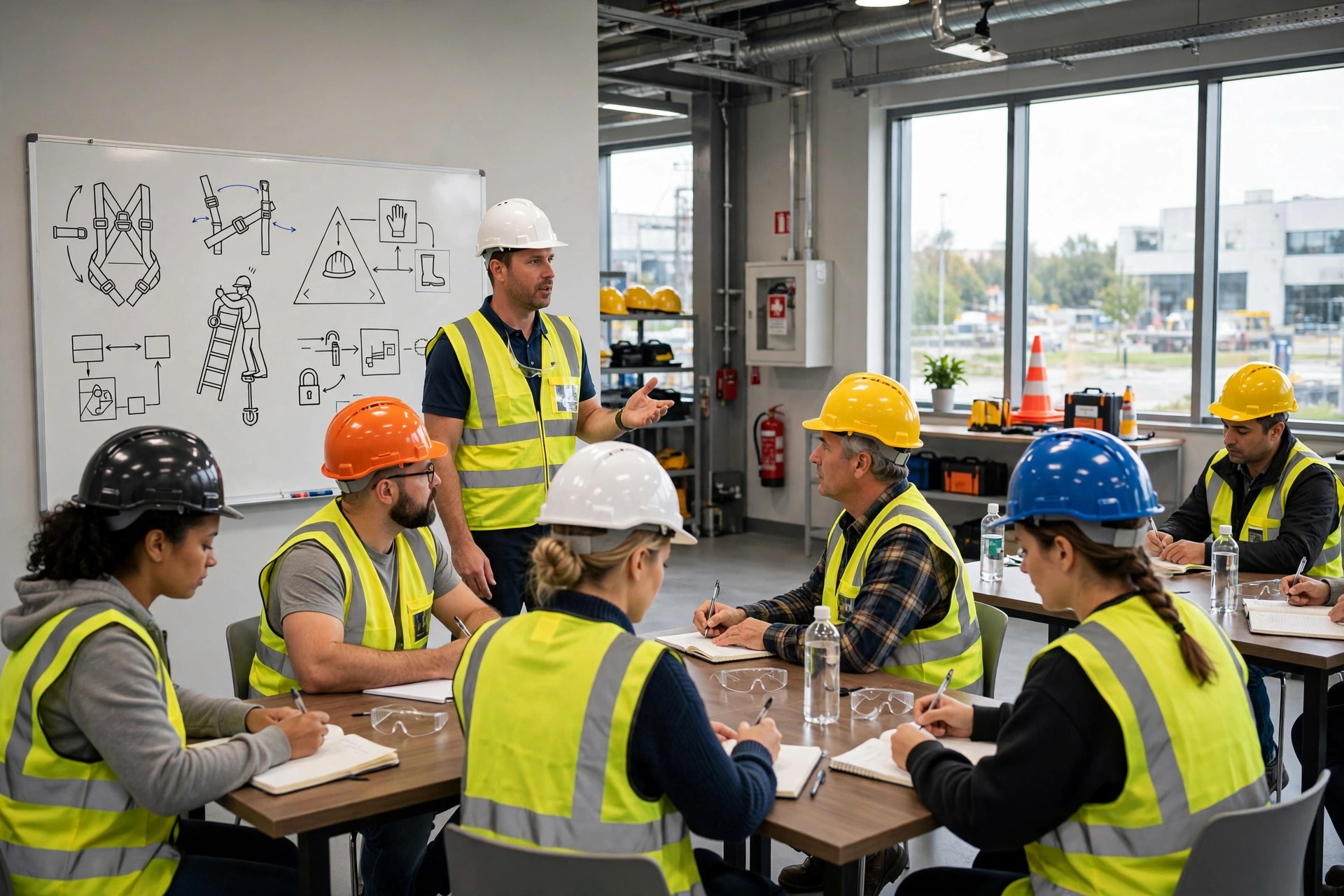 Instructor-led safety training classroom session